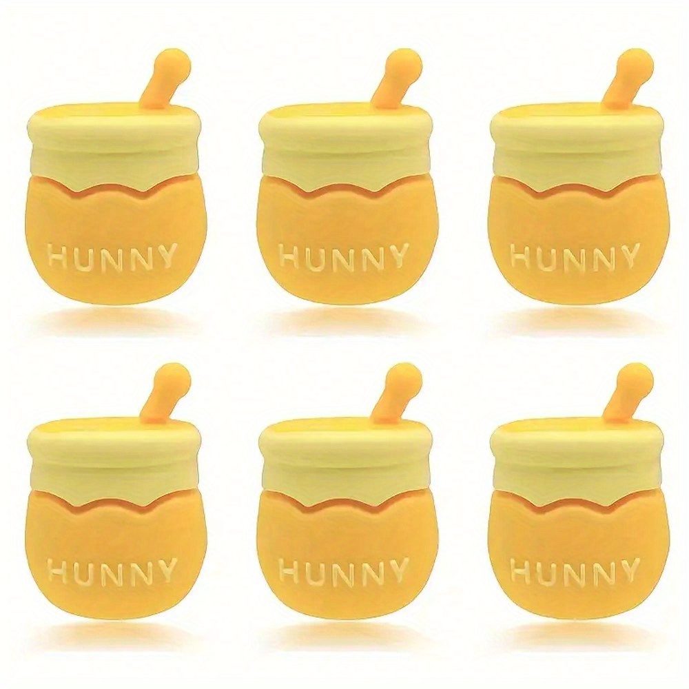 TEMU 5pcs 3d Bee Can Cup Shaped Silicone Beads For Jewelry, Pens, Keychains And Fashion Additions