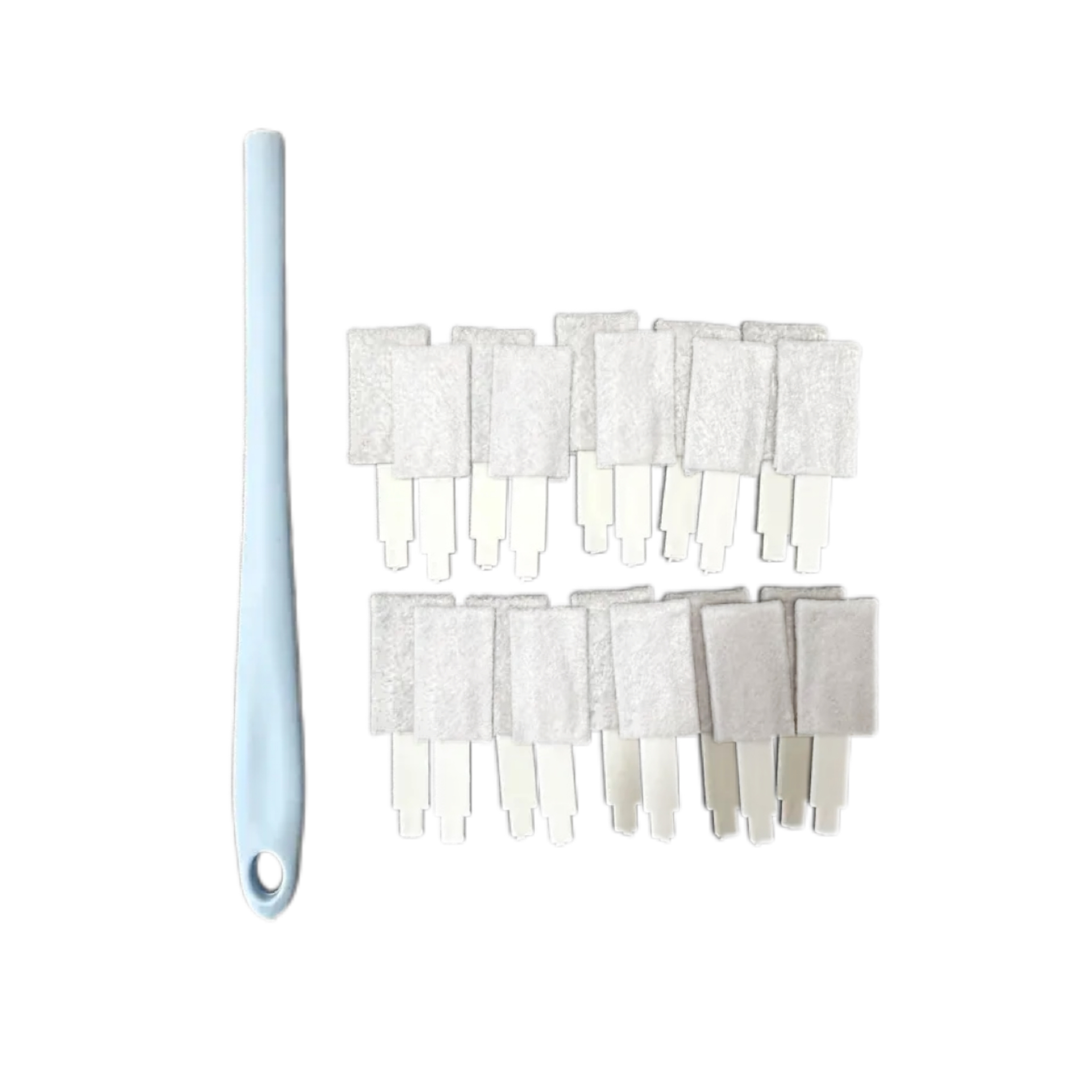 TEMU 21-pack Plastic Toilet Cleaning Brushes - Designed With A Disposable Long Handle, Ideal For Deep Cleaning Narrow , And Features An Anti-static
