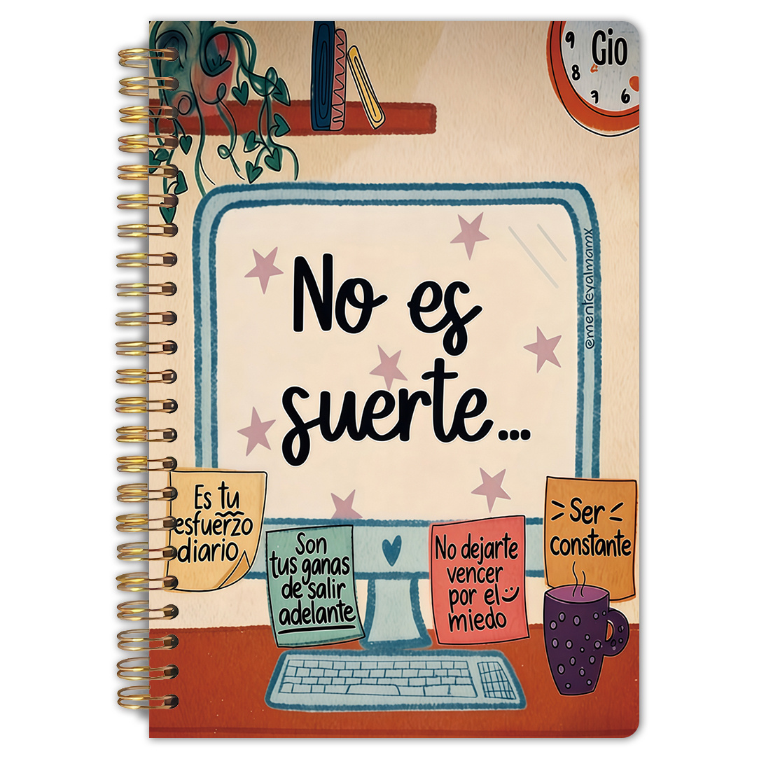 TEMU 1 pieza Cuaderno de con en español, 5.5x8.3 pulgadas, páginas interiores de calidad, diario motivacional diario, planificador de estudio para ,