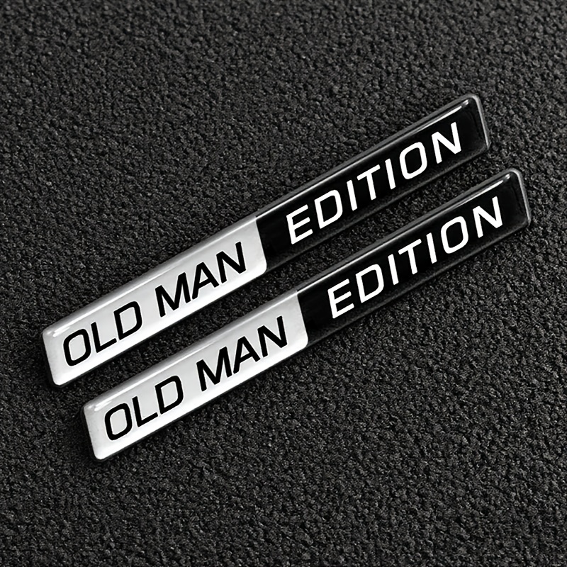 2pcs Men's Stickers Fun Retro Car Logo Universal Car Door Decoration Stickers Suitable For Suv Motorcycle Christmas Decoration