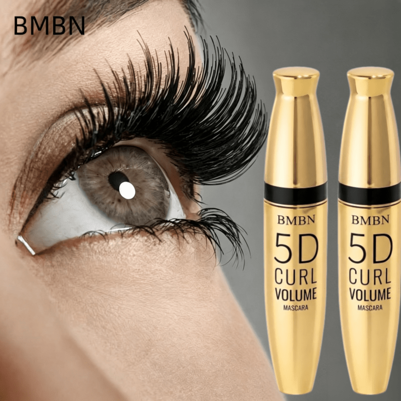 Image of 2pcs-bmbn Mascara, Natural Lengthening, Natural Volumizing, 5d Mascara - Long Extension, Eye Makeup, Curling And Setting, Types, Formula, Long-lasting Curling Mascara