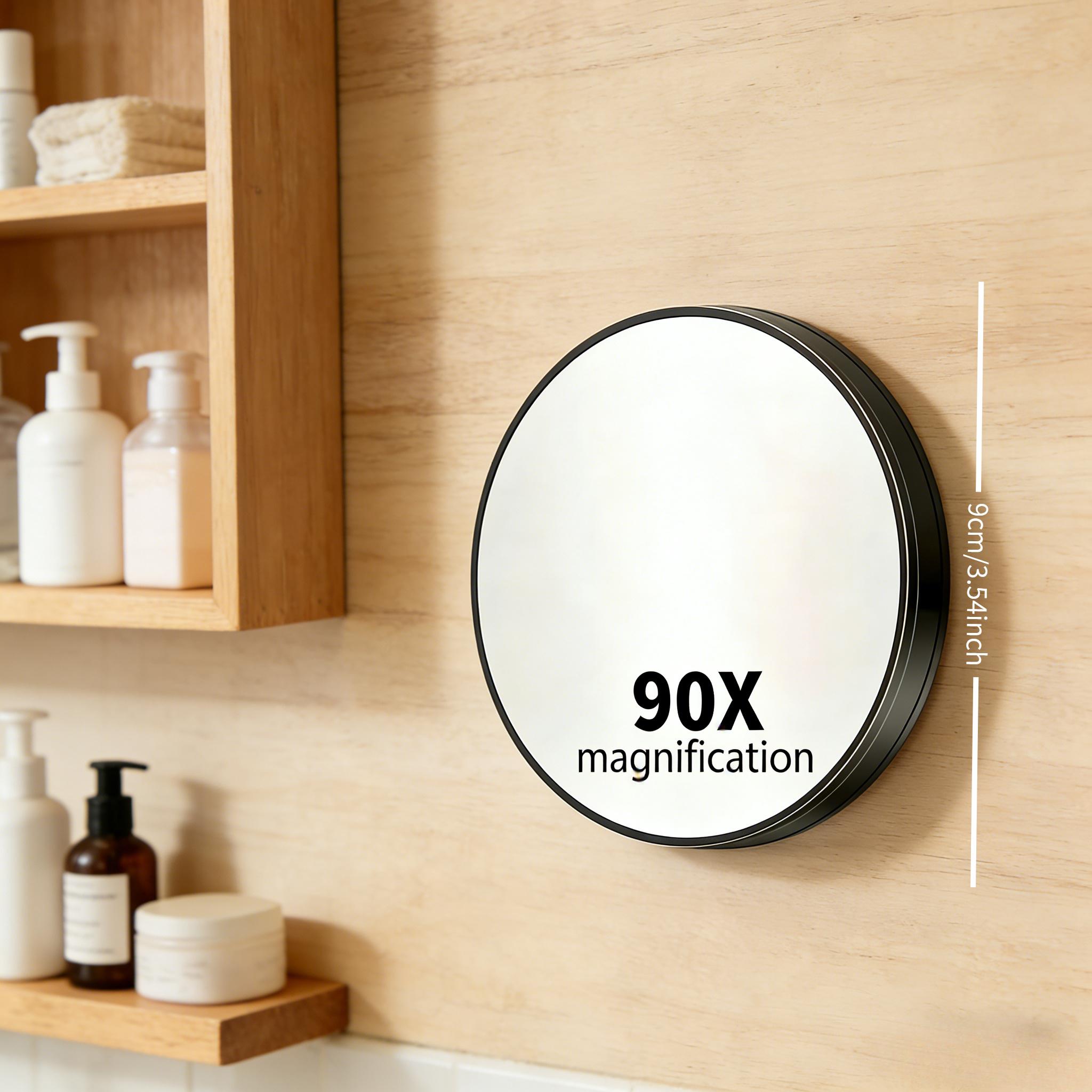 E-shop 90X Vergrößerung Make-up Spiegel mit Starkem Saugnapf - Leistungsstarke Vergrößerung für Professionelle Hautpflegeanalyse, Kompaktes und