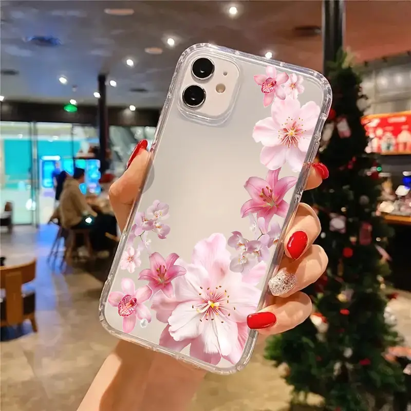 pink clear phone case cover - Temu Italy pink clear phone case cover - Temu Italy