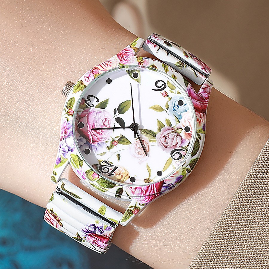 Image of Elastic Stretch Women's Floral , Suitable For All Styles, Valentine's Day, Birthday Gift, Christmas, Teacher's Day, Back-to-school