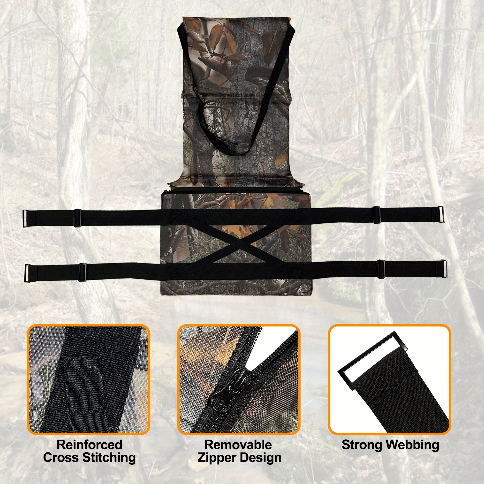  adjustable tree stand seat cushion camo lightweight for hunting and fishing Product details 4