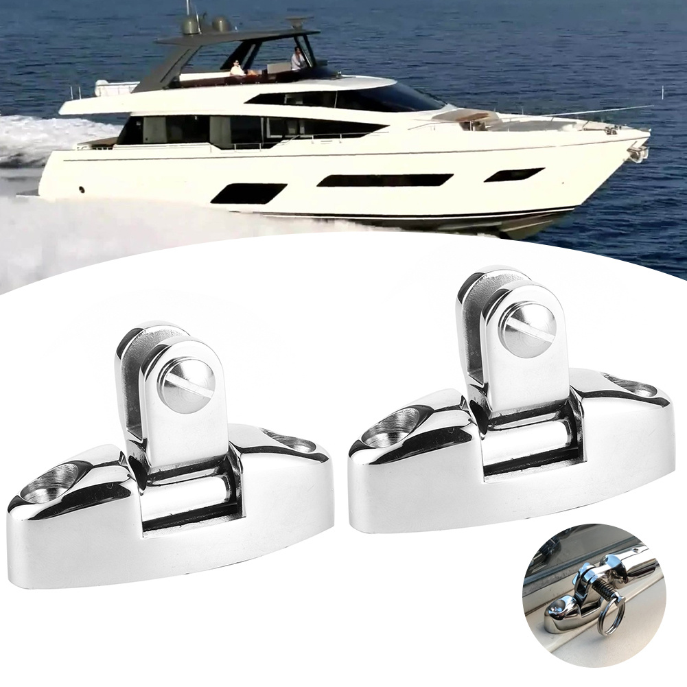 Charnières De Porte Bateau En Acier Inoxydable 316 Marine - Lot De 2 Avec Vis - Amovibles - 90 X 38 Mm
