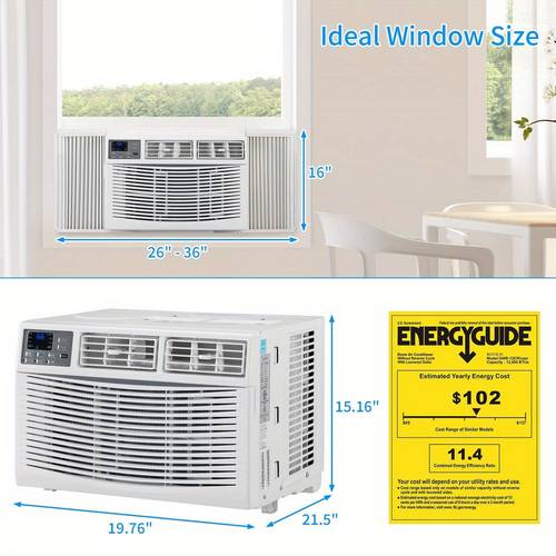 1pc window air conditioner 115 window cooling fan dehumidification portable all in one machine with install kit for home office