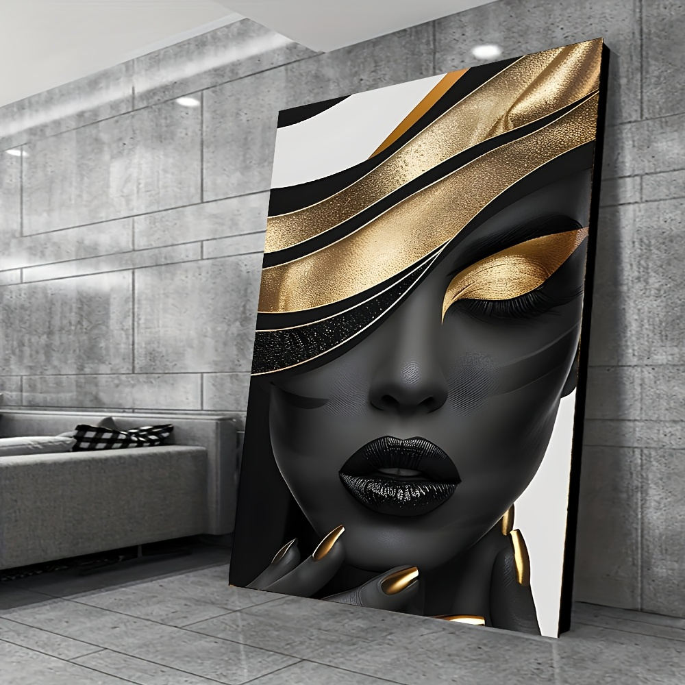 2d flat panel 1pc modern   female oil painting art canvas art painting wrapped in wooden frame suitable for wall art decoration holiday decoration and   decoration gift in living room room coffee shop and office