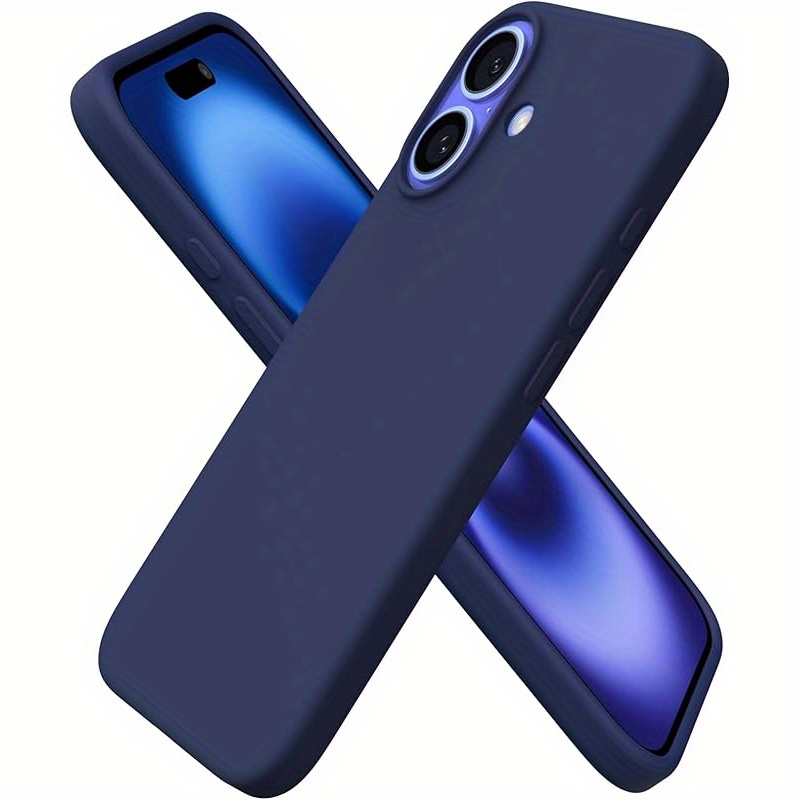 Slim Liquid Silicone Case for Iphone 16, 16 Plus, 16 Pro Max, And 16 Pro, Featuring Three Layers of Full Coverage, Soft Gel Rubber for Shock Resistance, And a Protective Cover Lined with Anti-Scratch Microfiber. - Image 6