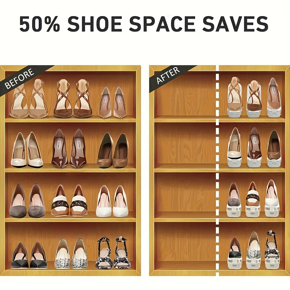 20pcs Adjustable Shoe Storage Rack Organizer Set