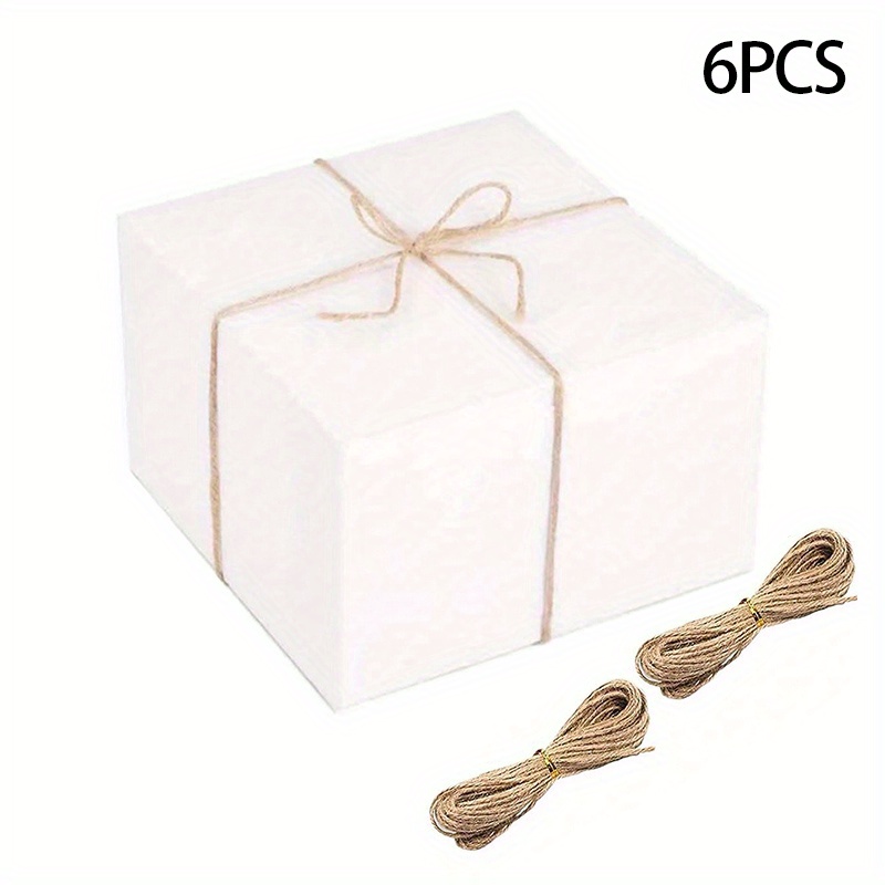 E-shop Geschenk für Sie/Ihn 6-teiliges Geschenkverpackungsboxen-Set, 8×8×4 Zoll und Braun Geschenkboxen, geeignet für Geschenkverpackungen zum