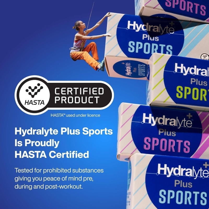 20 Tablets Plus Sports Lemon Lime Electrolyte Effervescent Tablets - -Hydration Sports Drink with Sodium, Potassium, Magnesium & Calcium - Low Sugar, for Before/during/after Running, Gym, Travel - Self-Dissolving Tablets Suitable for &