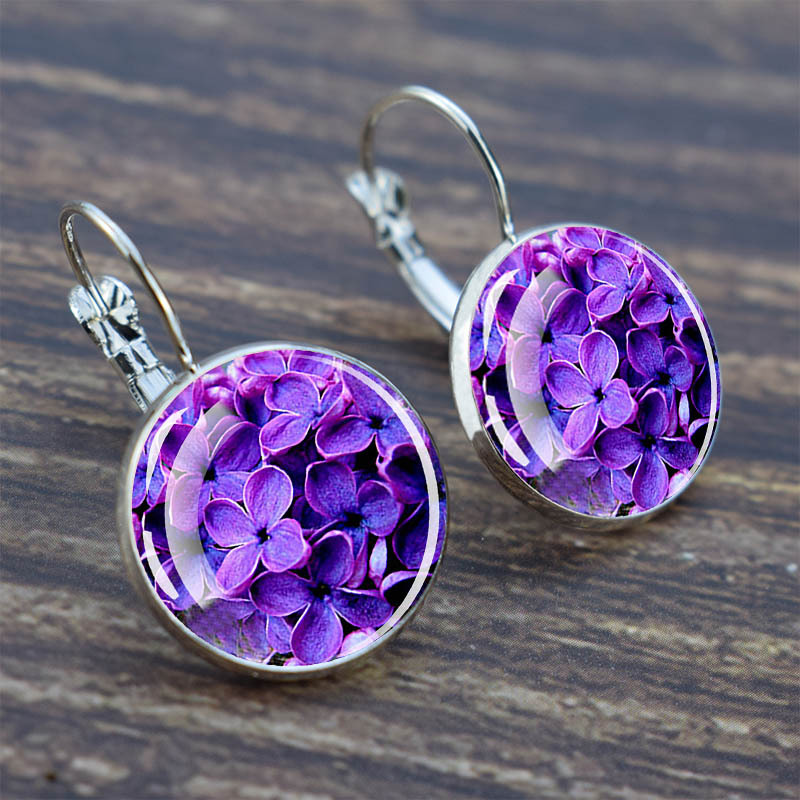 E-shop Blumenohrringe Modische Gänseblümchen-Ohrringe Kirschblüten-Ohrhaken Damen Schmuck Valentinstagsgeschenk