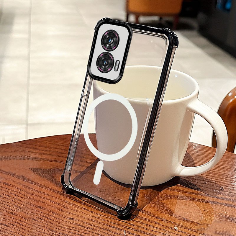 TEMU Phone Case - Magnetic Compatibility Shockproof Design Case Full Coverage Phone Case Suitable For Motorola For Edge 50 Fusion, For Moto G60 5g