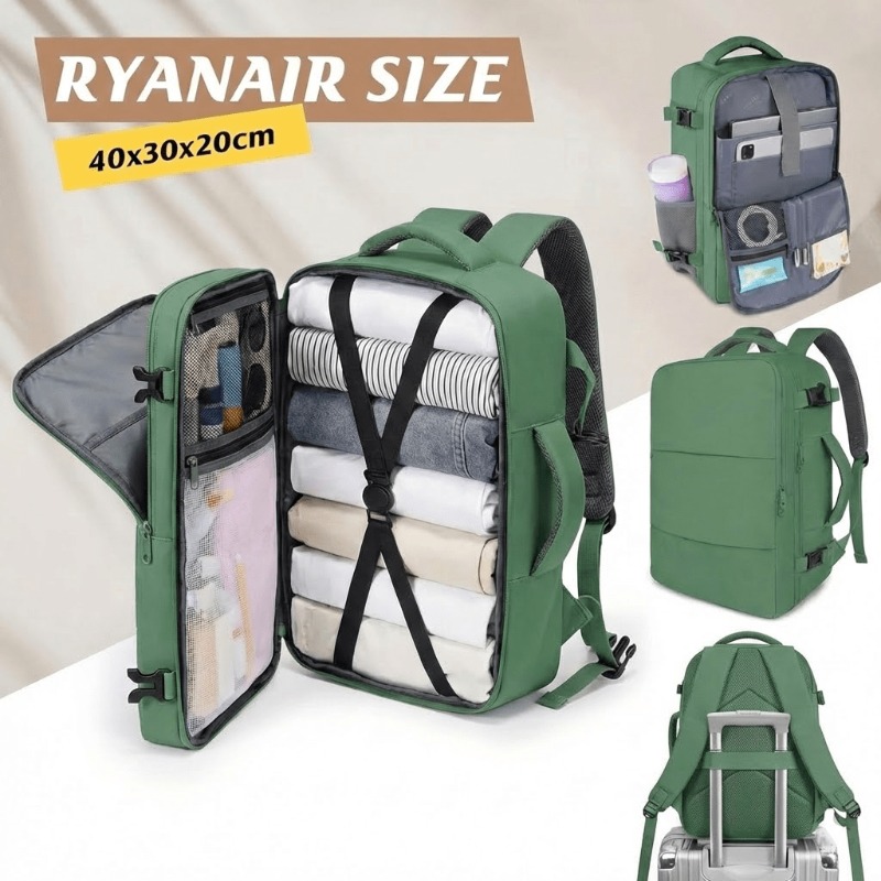 Obrázok položky batoh pod sedadlo ryanair & easyjet 40x30x20, priehradka na 15,6 notebook a topánky, ľahký príručný ruksak na cestovanie a do kancelárie