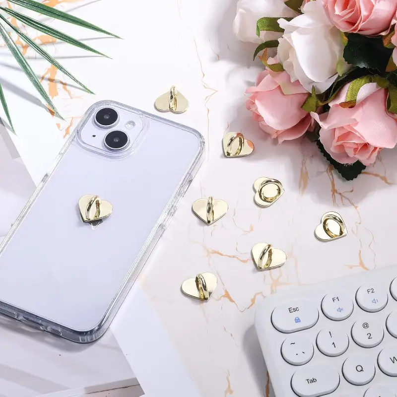 8pcs heart cell phone ring holder cute phone charm hooks - Temu Kuwait 8pcs heart cell phone ring holder cute phone charm hooks - Temu Kuwait