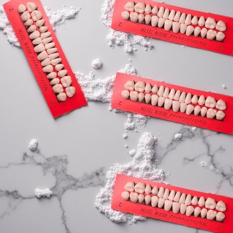 112pcs Training Simulation Dentures: Natural Design, Durable Polypropylene Material, Enhances Teaching And Practical Skills