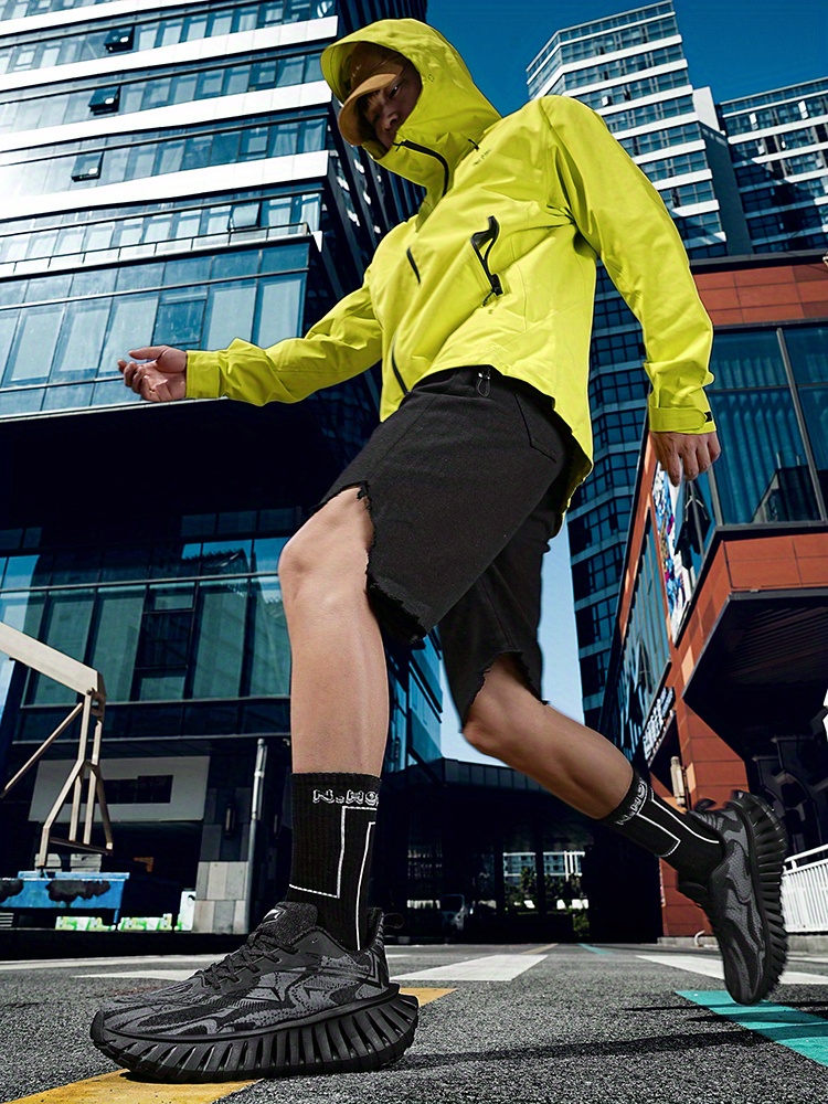 Men'S Lightweight Breathable Running Shoes - Cushioned Athletic Sneakers with Non-Slip MD/TPR Outsole, All-Season Training Shoes for Gym, Hiking, Jogging - Grey/Green Accents - Lace-Up Closure for Secure Fit - Ideal for Beginners & Advanced Runners, Outdoor Activities, Sporty Design, Durable Construction, Performance Footwear, Active Lifestyle