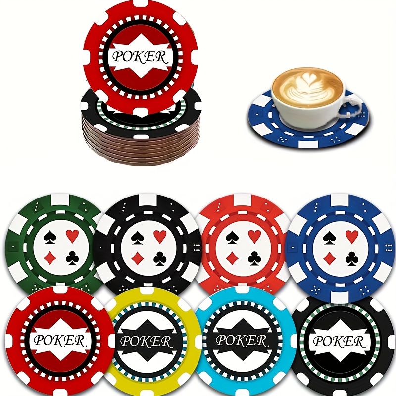 TEMU Ensemble de 8 sous-verres en bois - Durables, résistants à la chaleur, antidérapants et faciles à nettoyer - Parfaits , ; , , les fêtes, le