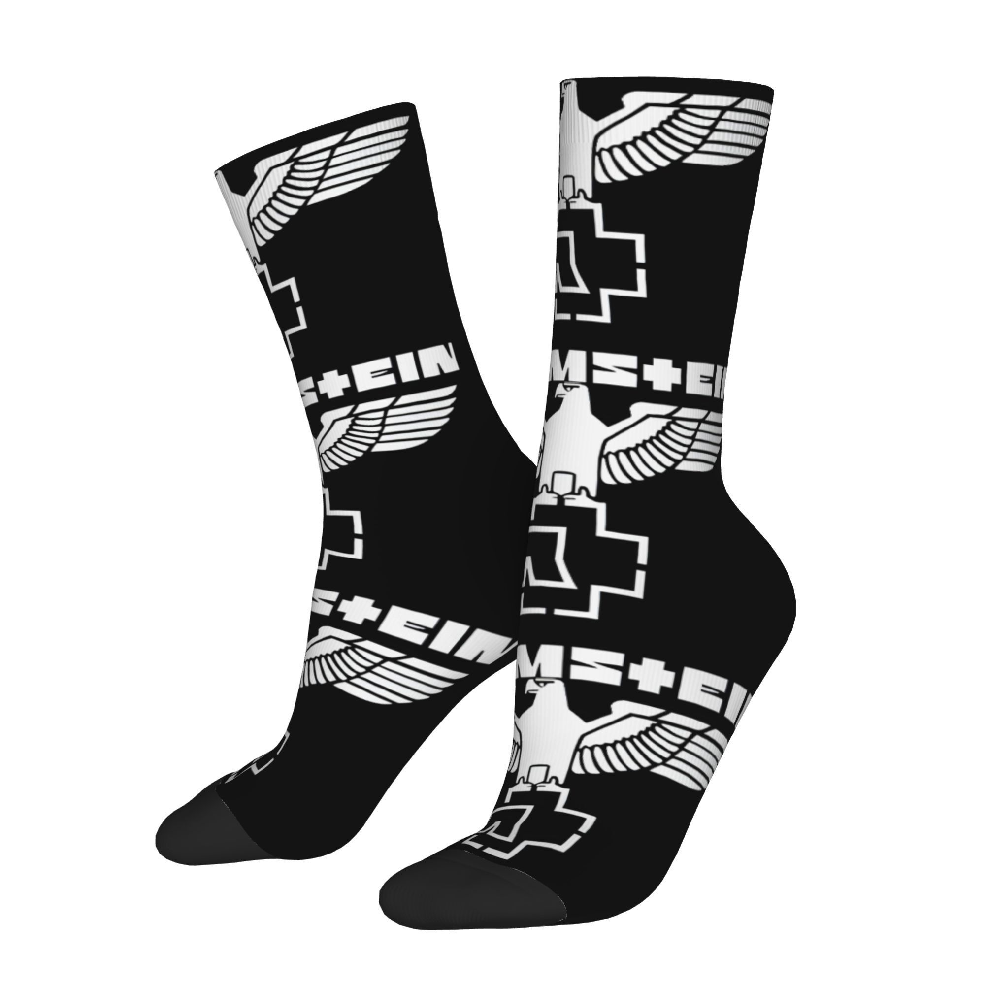 

Men's Fun & Vintage Hip Hop Socks - Seamless, Breathable Crew Socks With Unique , Happy, Listen To The Music, Crazy Sock Gift