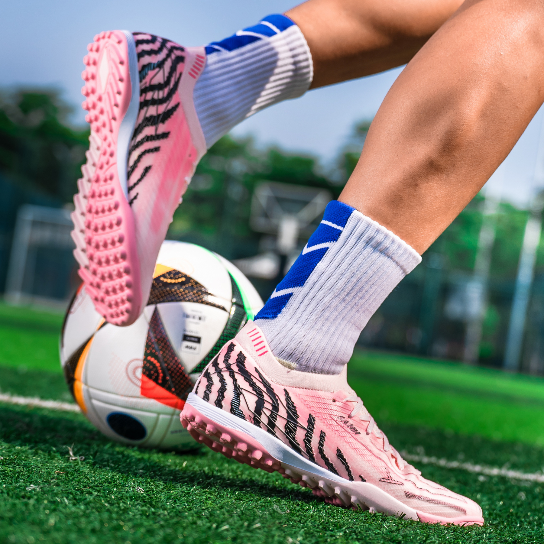 sneakers mens soccer cleats studs suitable artificial turf  display picture 2