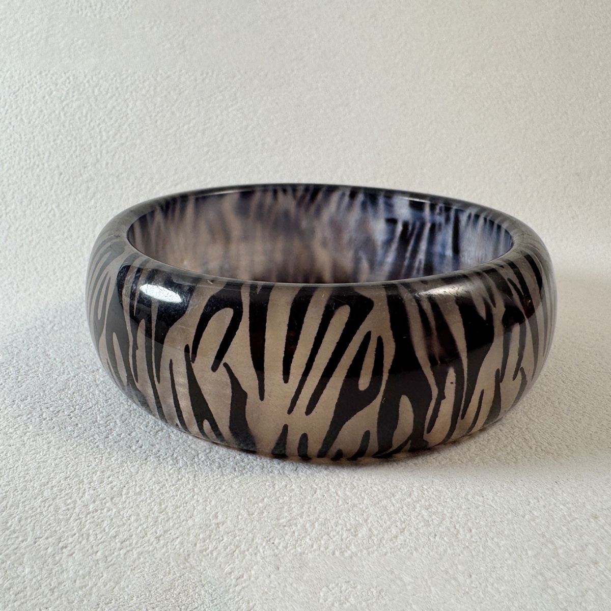 Retro Geometric Leopard Resin Bracelet, Unique Gift