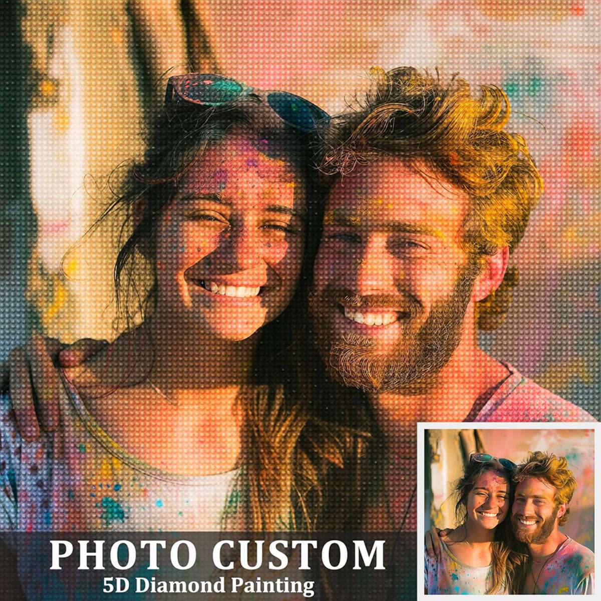 

Custom Diamond Painting Kit - Turn Your Photos Into , Full Square/round Acrylic Diamonds, Ideal For Beginners & Wall Decor, Unique Gift