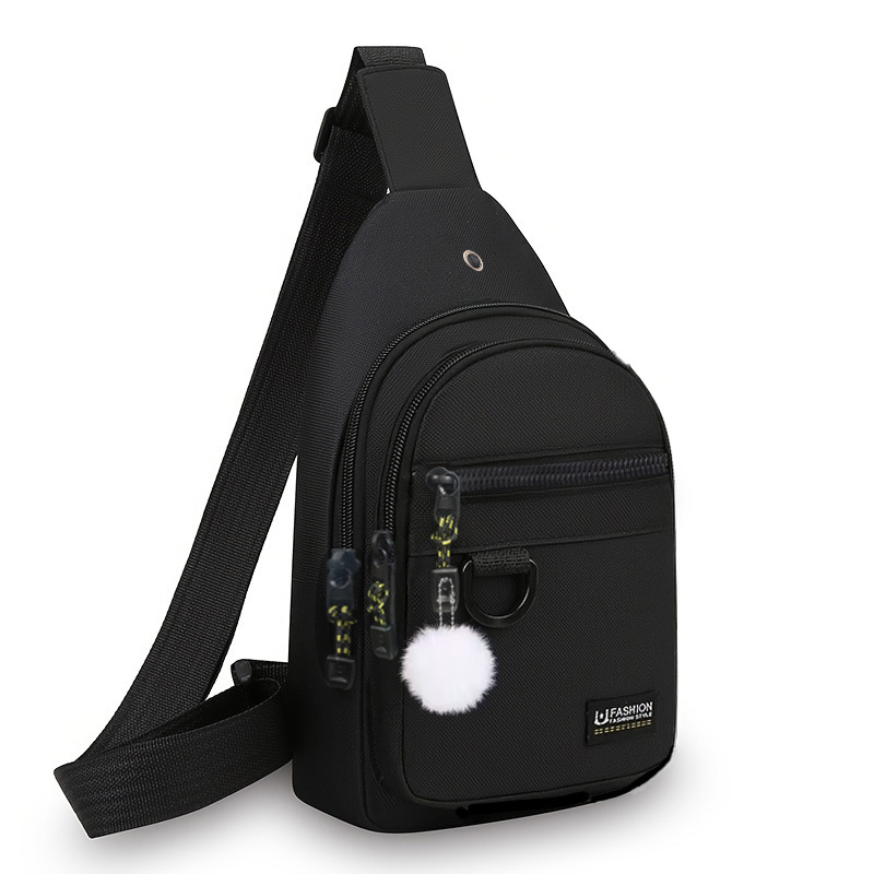TEMU Men's Oxford Cloth Travel Bag, High Quality, New Casual Chest Bag, Sporty Fashion Crossbody Shoulder Bag