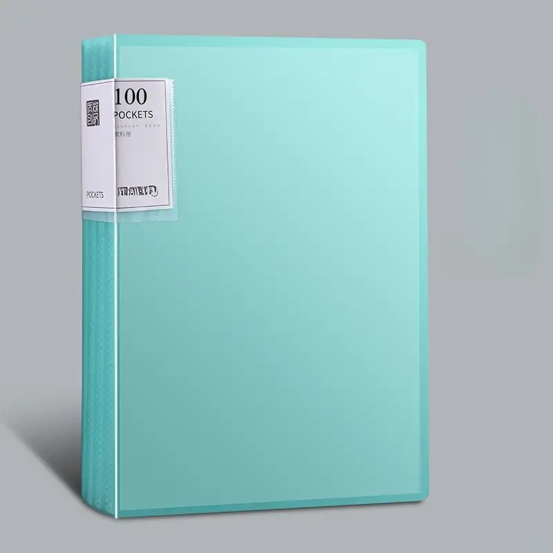 TEMU 100 Pages A4 Transparent File Folder- High Pp Material, Large Capacity Expandable Anti-wrinkle Anti-slip Design, Series, Office Home Document