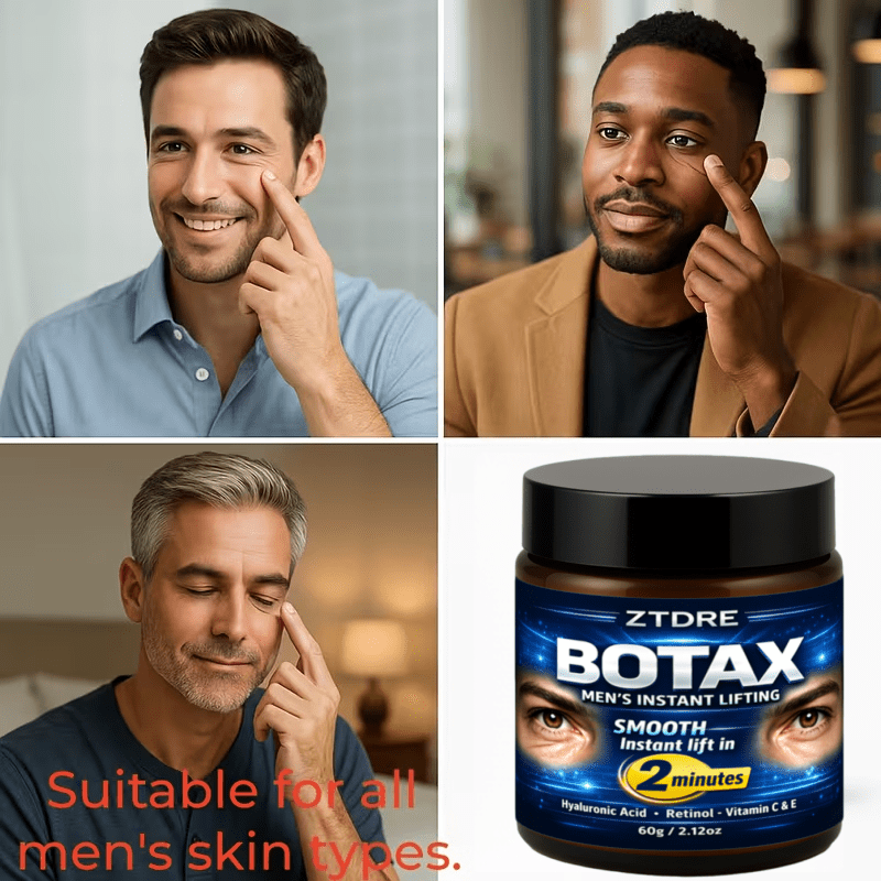 BOTAX Men's INSTANT LIFTING, Enriched with Retinol, Collagen, Plant-derived Squalane, Vitamins C and E, Hyaluronic Acid, and More, Smooths, Firms, and Lifts While Deeply Nourishing and Moisturizing. It Visibly Brightens Light Beige, Evens Out Uneven