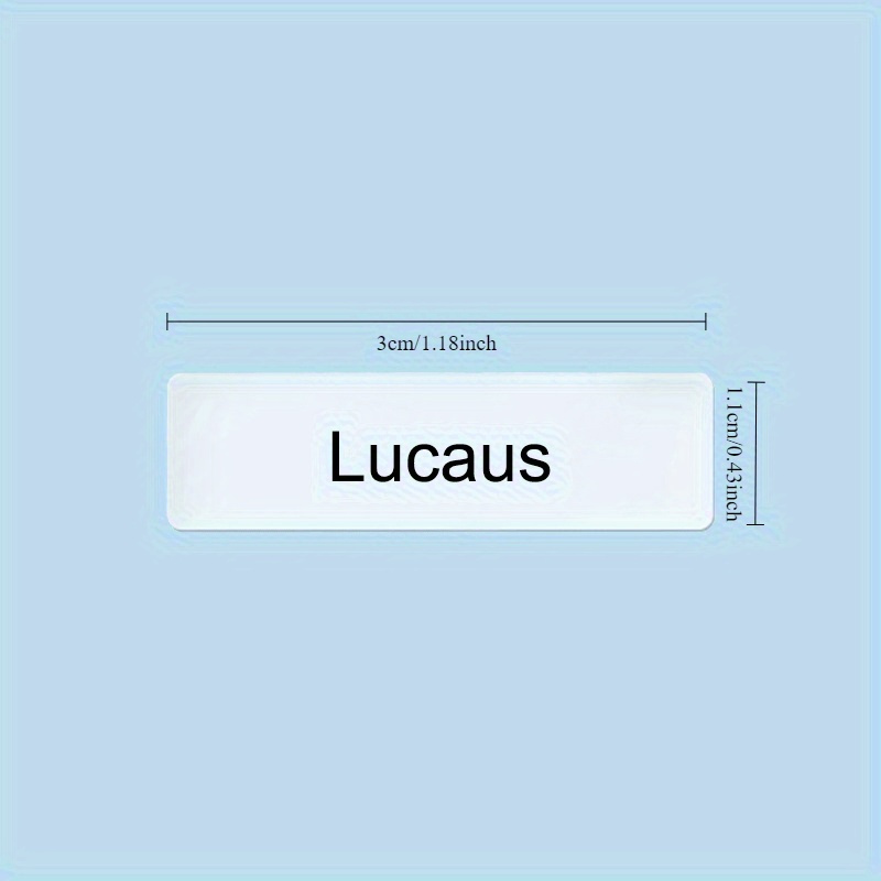 Personalized Custom Transparent Name Tags, Waterproof Material, 45-999pcs Set, Suitable for Paper Labeling, Numbering, School Supplies, Office Essentials
