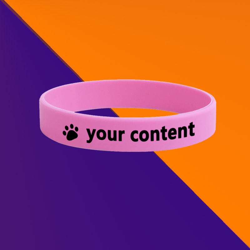 100pcs Custom Printed Wristbands, Personalized Design, Unisex Gift