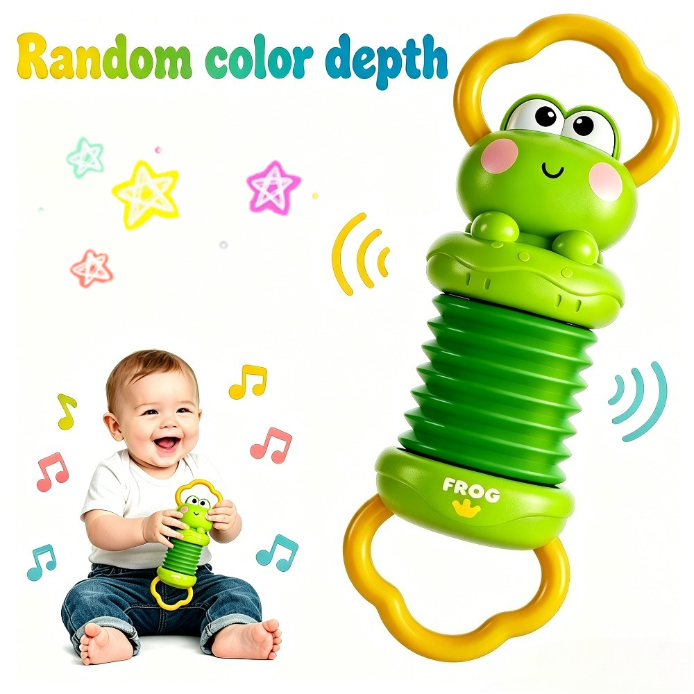 Image of Accordion Baby Toy, Rattle Sensory Grasping Toy, Early Education Activity Rattle Grasping Toy For Babies, Suitable For Babies Over 6 Months, Random Color Depth