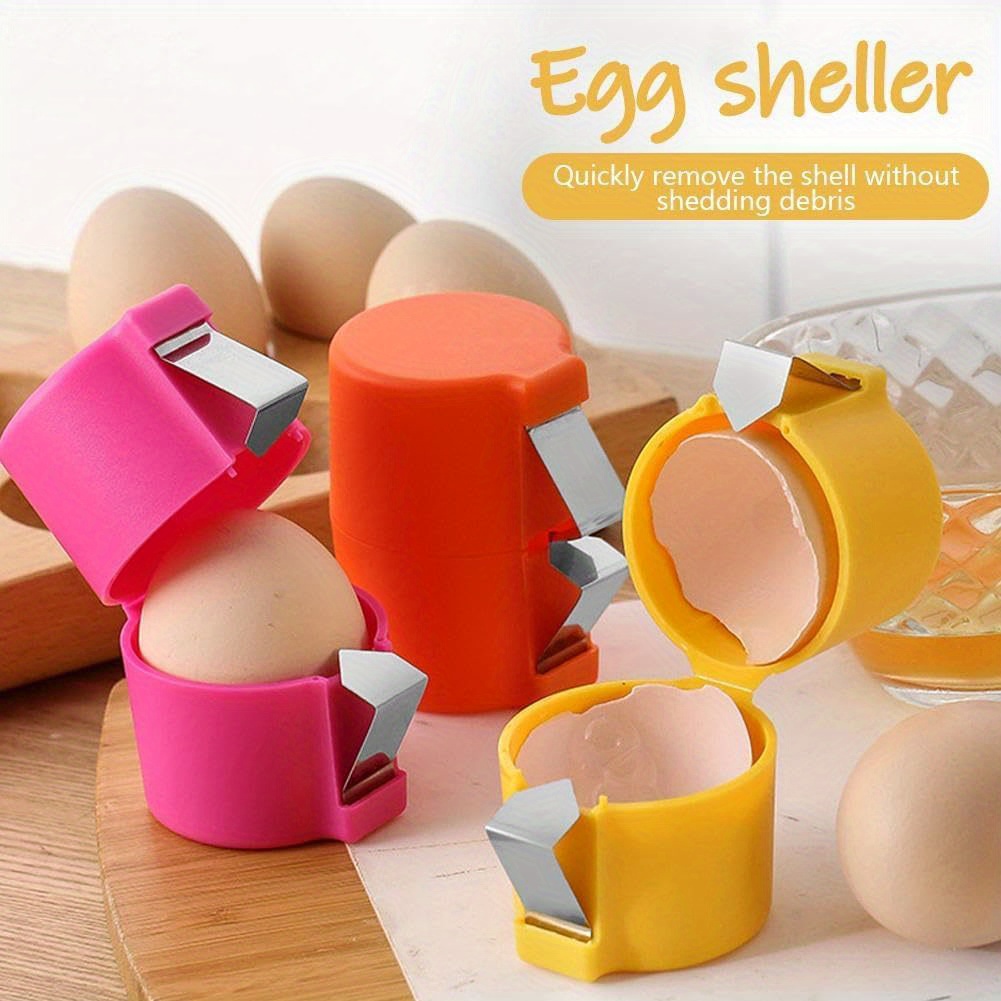 

1pc 2025 , Manual Stainless Steel Egg Cracker, Egg Peeler, Egg Separator, Handheld Breaker Cutter Tool For Cooking Service