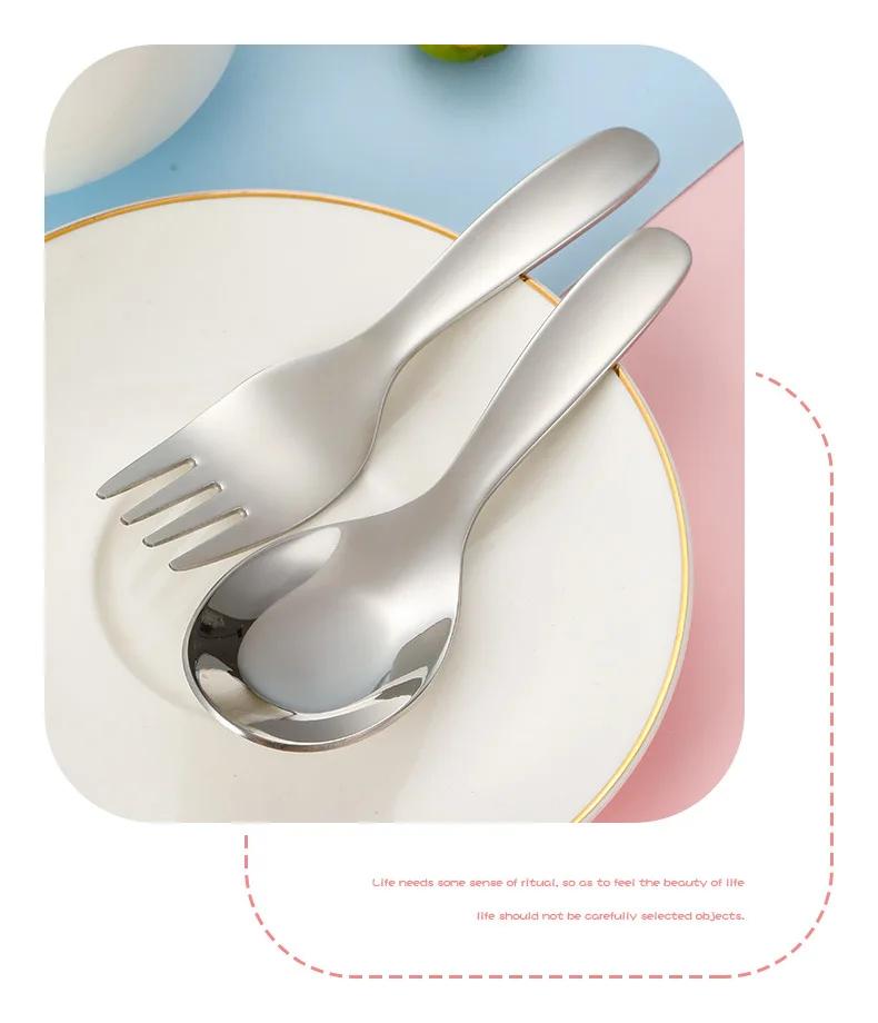 2pcs 1 set portable spoon fork tableware outdoor camping stainless steel cutlery set for hiking outdoor camp cooking supplies Product details 11