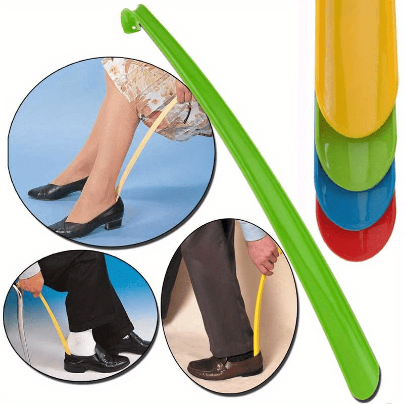 

Extra Long Flexible Plastic Shoehorn – 23.2" Mobility Aid For Easy Shoe Wear, Lightweight & Design For Elderly And Disabled, Green Handle With , Aid | Compact Utility | Handle