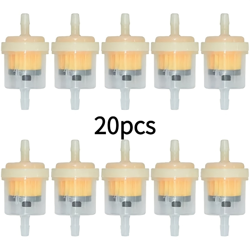 TEMU Approximately 20/30pcs Universal Inline Fuel Filters With Magnets, Used For Motorcycle, Atv, , Go Kart Additions 3/16 Inch