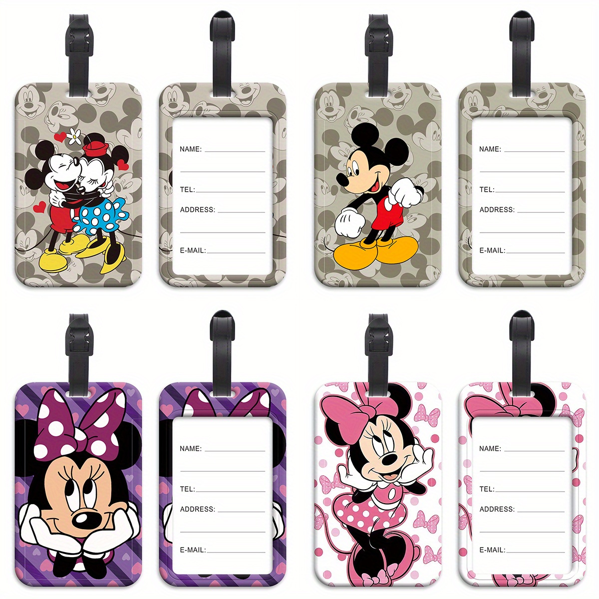 adorable luggage tag creative portable travel id label for suitcases