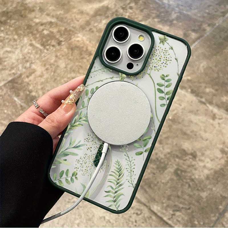 [Star Pattern Phone Case] Forest Full of Stars Pattern Phone Case for iPhone 16 Pro Max 16e 15 Plus 14 13 12 11 XS Max XR X | Full Body MagSafe Charging Support, Anti-Scratch, Non-Yellowing, Colorful Border, Transparent Smartphone Cover
