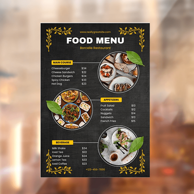TEMU Adesivi personalizzati in PVC per finestre, adesivi in vetro, decalcomanie per vetrine di negozi, decorazioni moderne per finestre, menu per