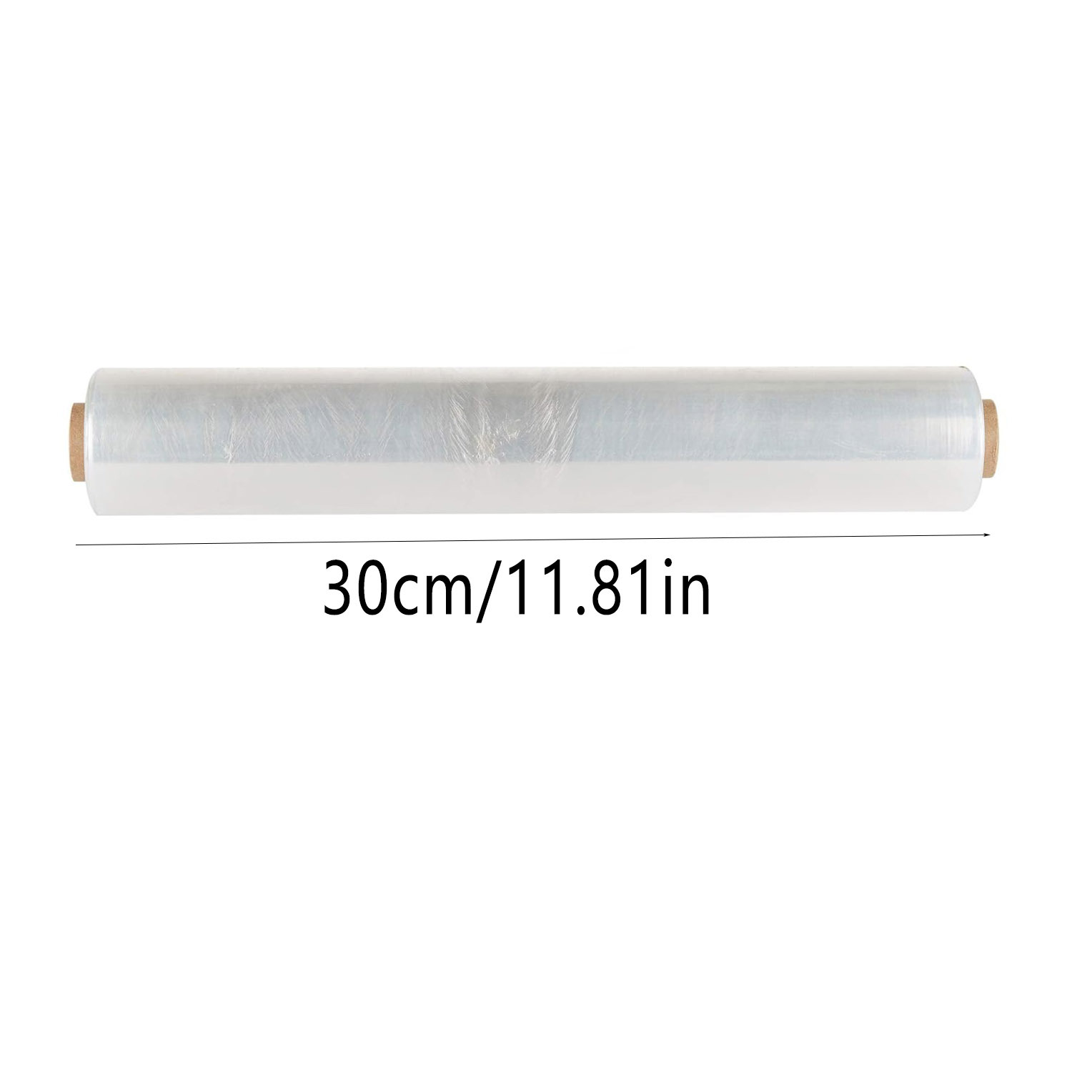TEMU Packaging Stretch Wrap Film - 30cm X 100m - Clear Stretch Packaging Plastic Roll For Luggage Protection, Industrial Packing, And Moving - 1 Roll