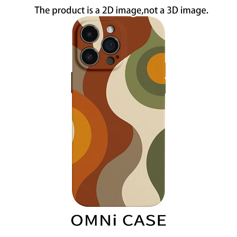 TEMU Phone Case: 2d Phone Case - Vintage Wavy Film Hard Shell, Suitable For Iphone 17 16 15 14 13 12 11 Pro 15 14 Plus 17 Air, Full Protection,