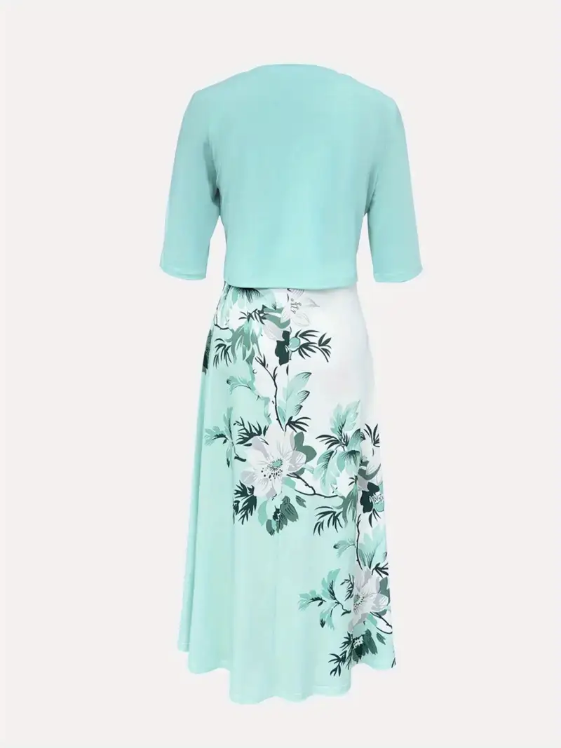 elegant floral print dress with ruched bust and off the shoulder sleeves casual yet sophisticated style for spring summer casual elegant attire floral print dress ruched detailing floral print dress Product details 26