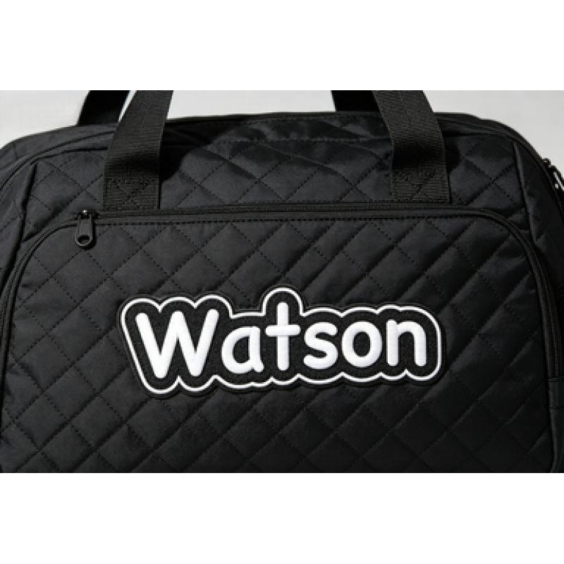 TEMU Extra-large Custom Embroidered Name Tags, 20x6 Cm, Iron-on/sew-on Versatile, Durable Heat-pressed Badges, Suitable For College-style Baseball