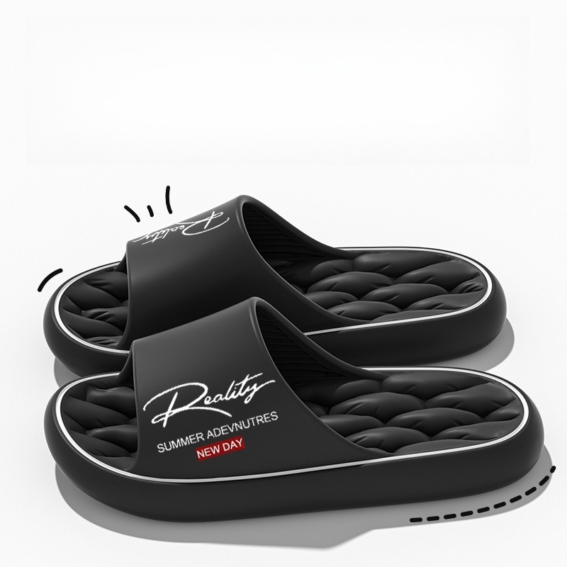 Sandales Matelassées Antidérapantes Unisexe Sandales unisexe antidérapantes 3 couleurs intérieur/extérieur - Sandales EVA à semelle épaisse avec soutien de la voûte plantaire, chaussures d