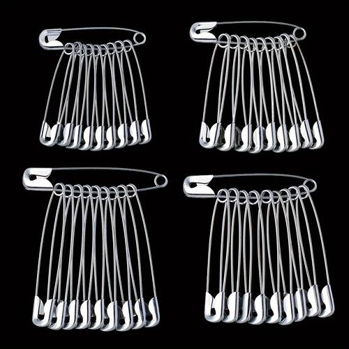 50 pins safety metal pins clothing fastening pins tag hanging pins waistband pins household safety pins for securing bed sheets metal snap pins apparel accessories handmade diy decorative large pins