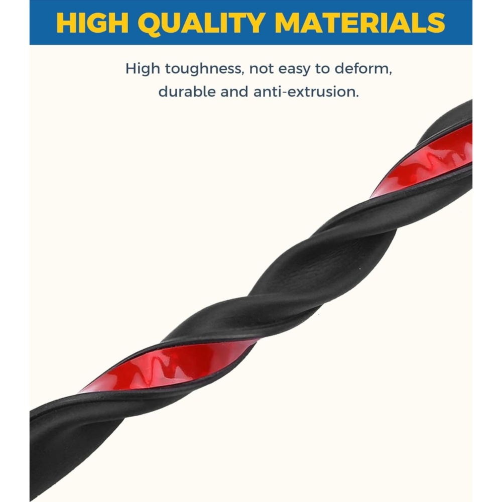TEMU 6 Meters (19.68 Feet) Windshield Rubber Sealing Strip, Automotive Windshield Weatherstrip, Z-shaped Windshield Trim Strip, Auto Parts,
