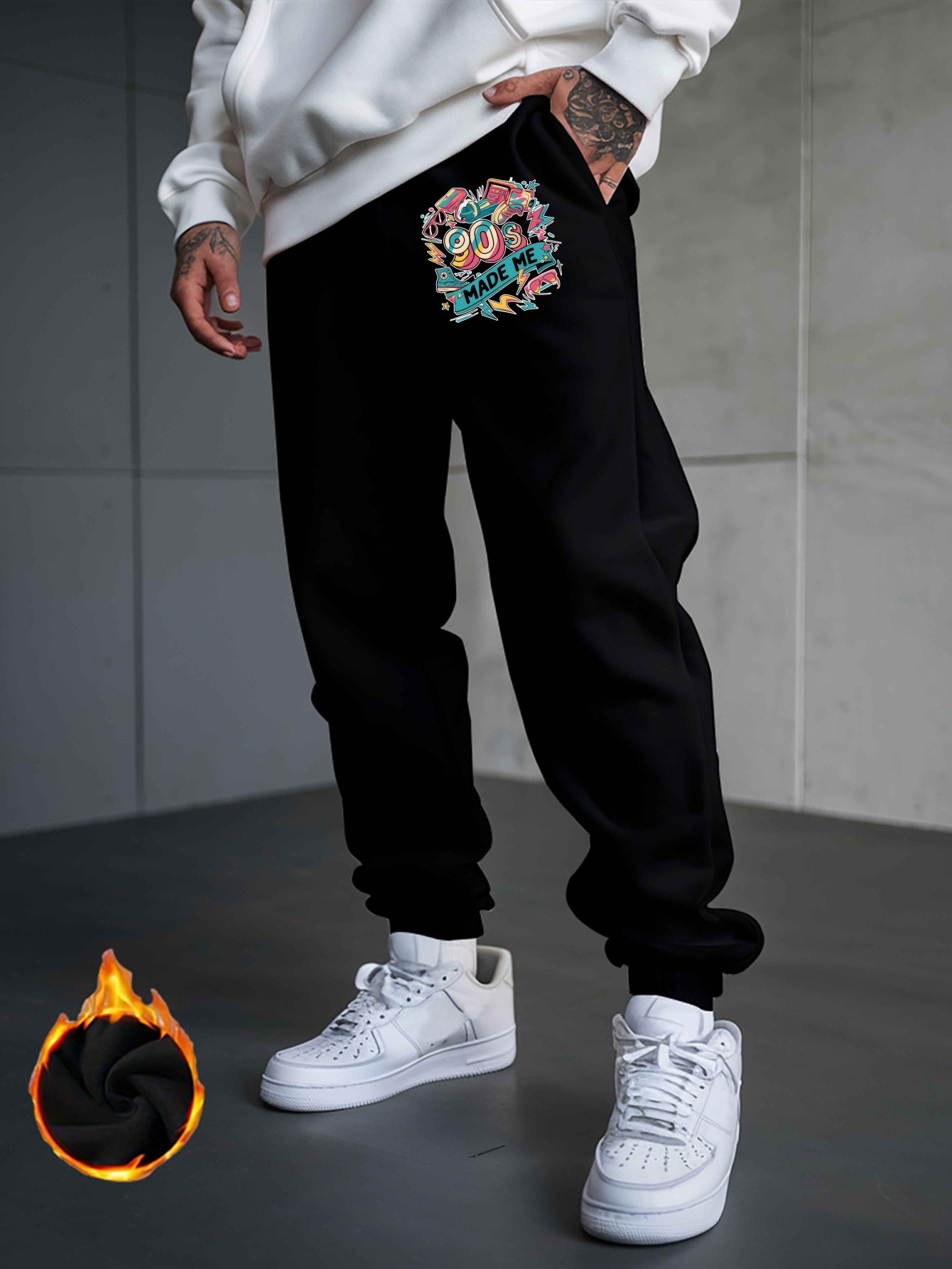 durable fabric] men's casual sweatpants colorful cartoon Temu