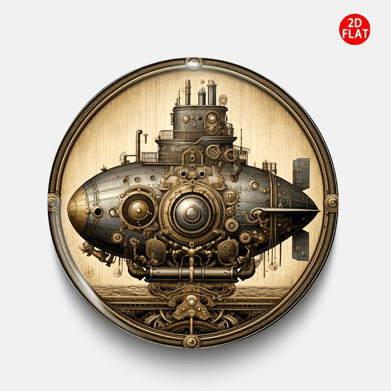 Classic Submarine Brooch Pin, Perfect for Outfits and Accessories