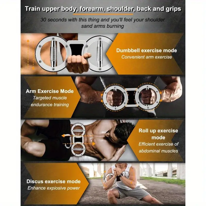 rotator heavy duty adjustable arm grip strengthener trainer with 360 rotating grips non slip base for home gym boxing physical relax forearm bicep shoulder workout equipment no power needed portable design grip strength trainer ergonomic handles comfortable grip boxing training grips fitness enthusiasts Product details 2